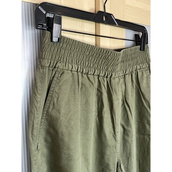 MADEWELL Carley Wide-Leg Pants Utility Green Sz S Casual Career Travel Retro New - Picture 4 of 9